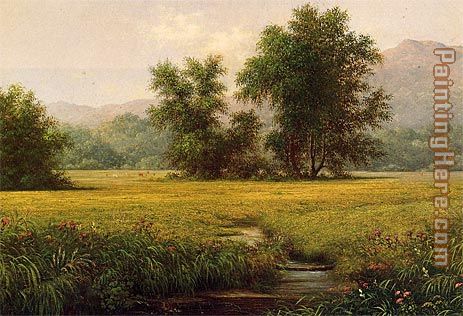 The Meadow painting - Martin Johnson Heade The Meadow art painting